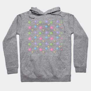 Rainbow Stars Pattern Hoodie